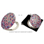 Komplet Lusterko EL-12 "Corals VI Colorful" + Pilnik EL-5105 "Corals Colorful" ze Swarovski® crystals 13 cm