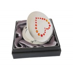 Lusterko kosmetyczne EL-24.5 "Red Heart" ze Swarovski® crystals