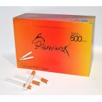 Zestaw do papierosów: gilzy Shark 03009 op. 500 szt.x2 + nabijarka 03152, zapalniczka plastikowa