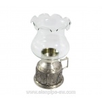 Lampion na świece, świecznik 12440 "Spitzweg" cyna/szkło, 19 cm 