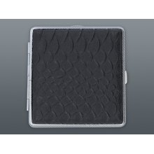 Papierośnica 5-9051 Ophone PVC/metal, 80 mm, kroko-czarny, 10 x 9.5 cm